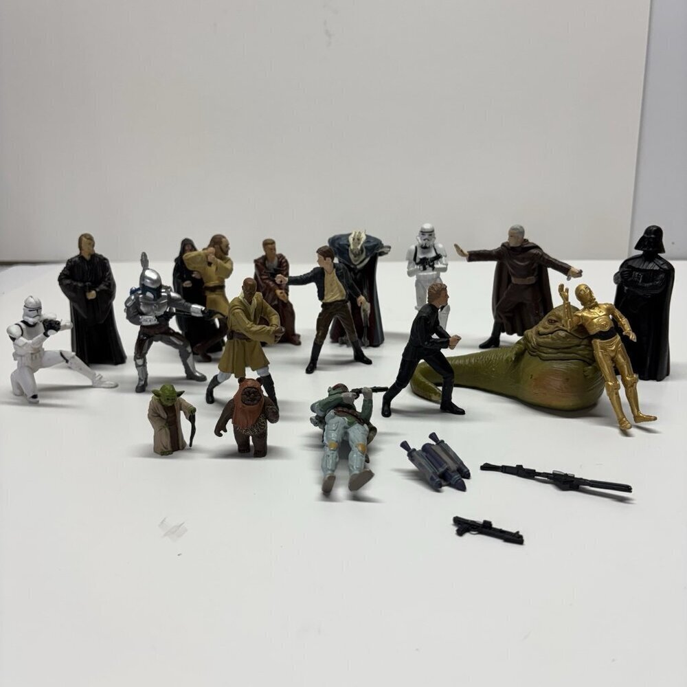 2007 LFL Star Wars C-3PO action figure keychain keyring charm Mega Lot 18+ Acces